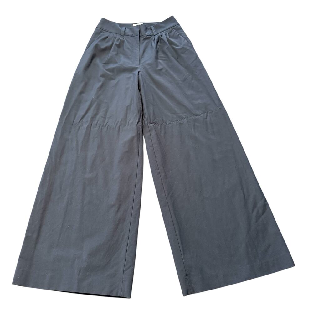 Olivia Palermo Chelsea 28 To omen’s navy blue high waist wide leg pants Size 6